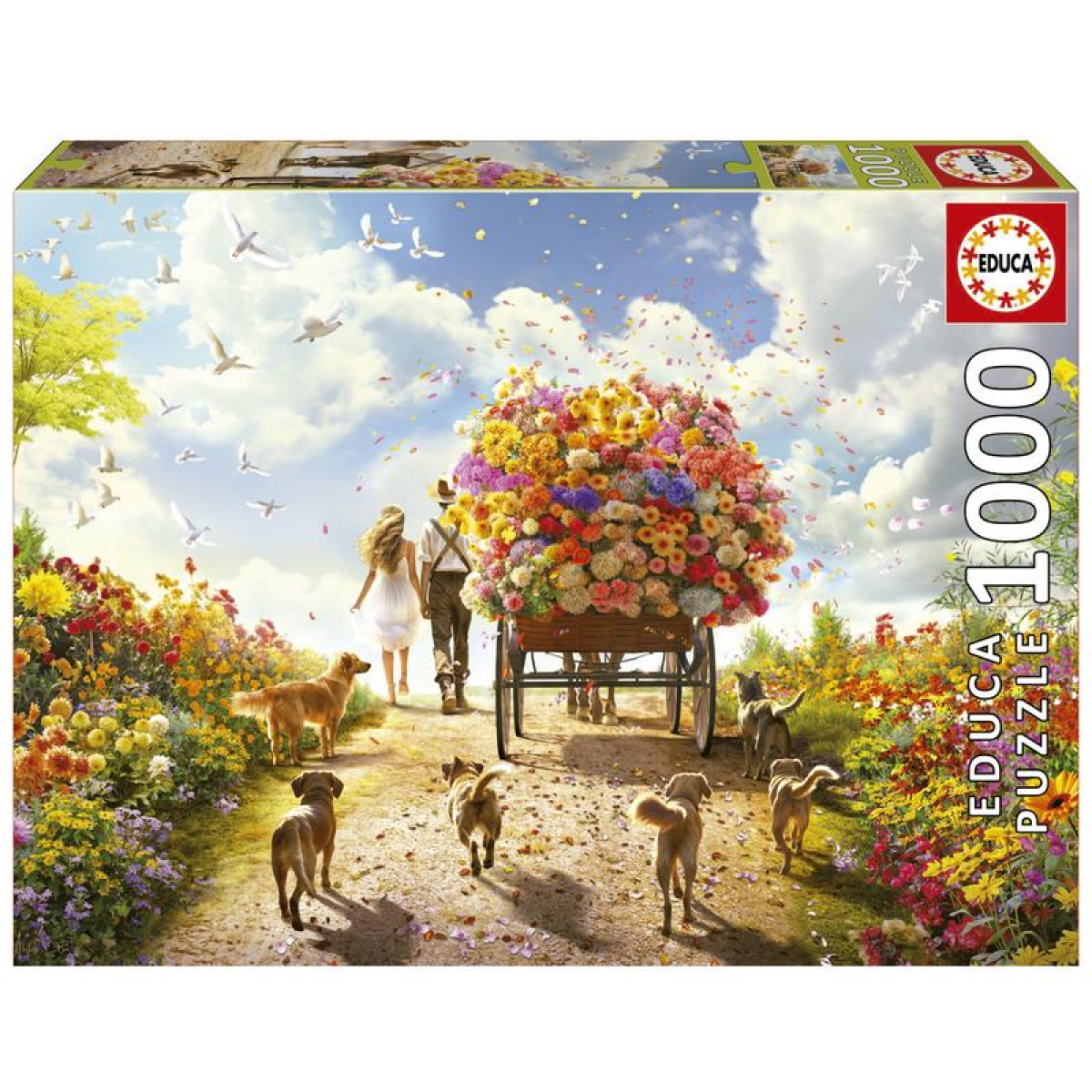 Educa puzzle 1000 carro de flores