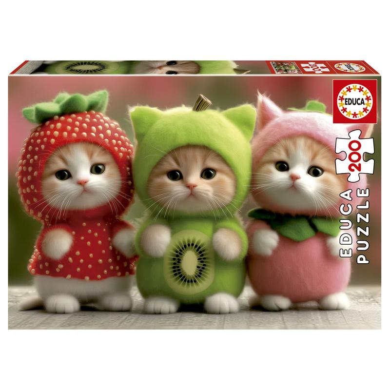 Educa puzzle 200 gatitos frutales