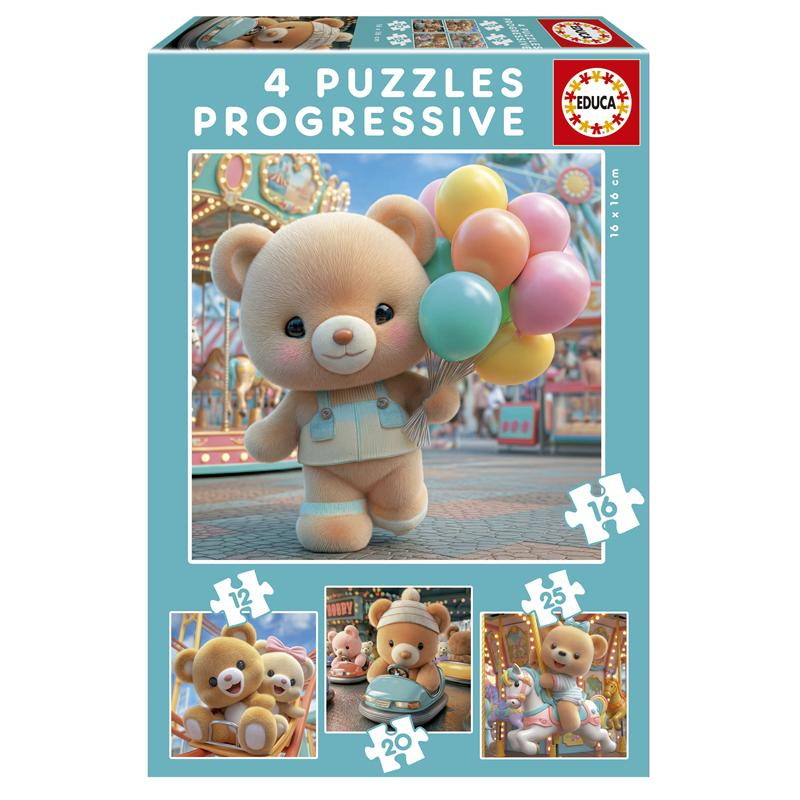 Educa puzzles progresivos ositos en el bosque