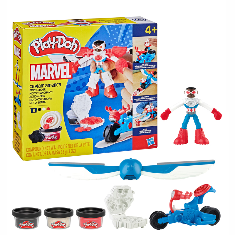 Play-Doh Marvel set de juego moto Capitán América
