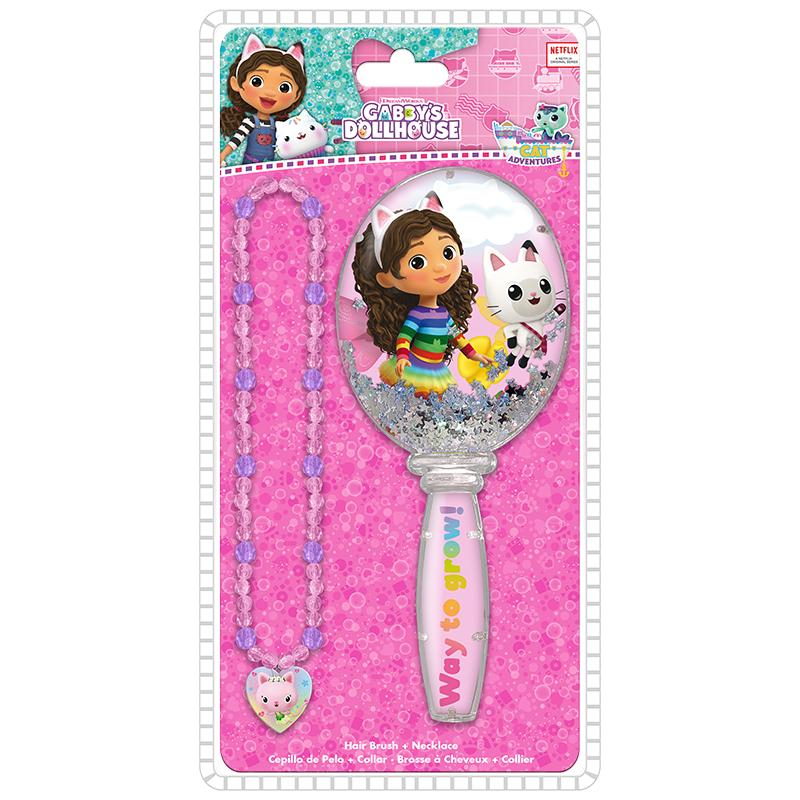 Gabby Cepillo de pelo y collar con charms