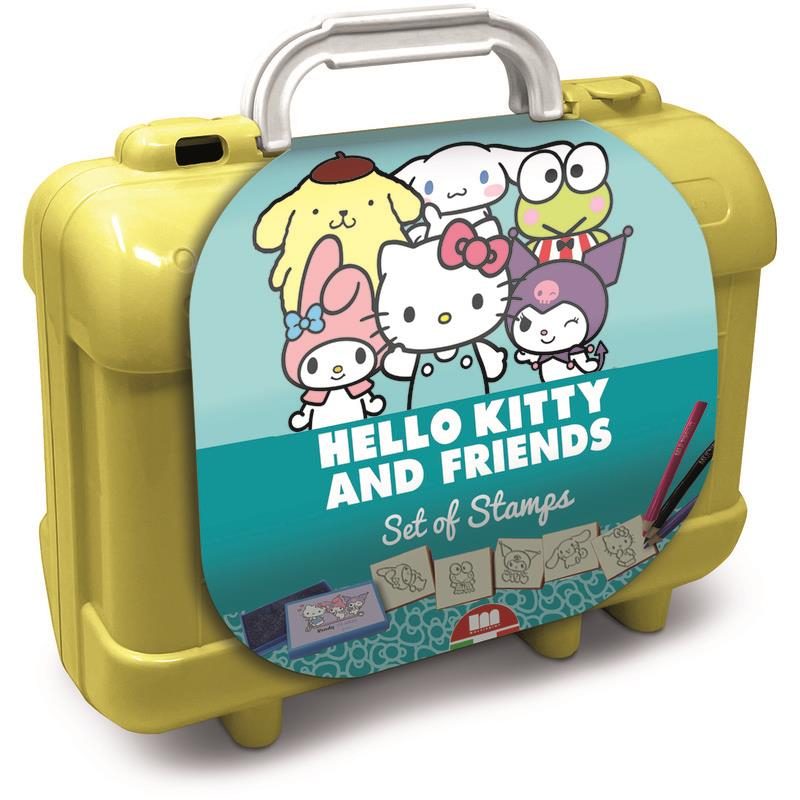 Hello Kitty maleta viaje 10 lapices y 5 sellos