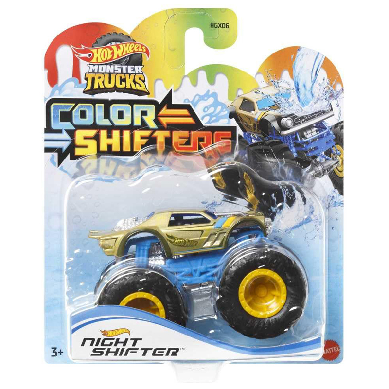 Coche Hot Wheels Monster Trucks color shifters
