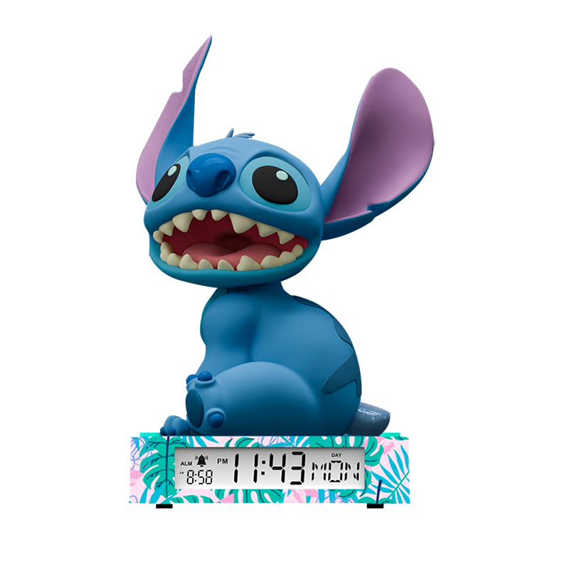 Stitch lámpara 3D con despertador