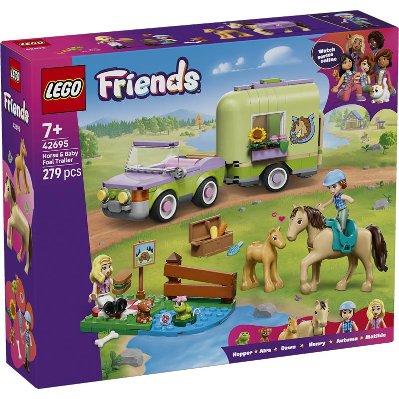 Lego Friends trairle con yegua y potro