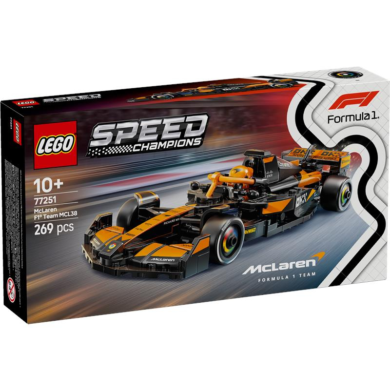 Lego Speed Champion F1 coche McLaren Team MCL38