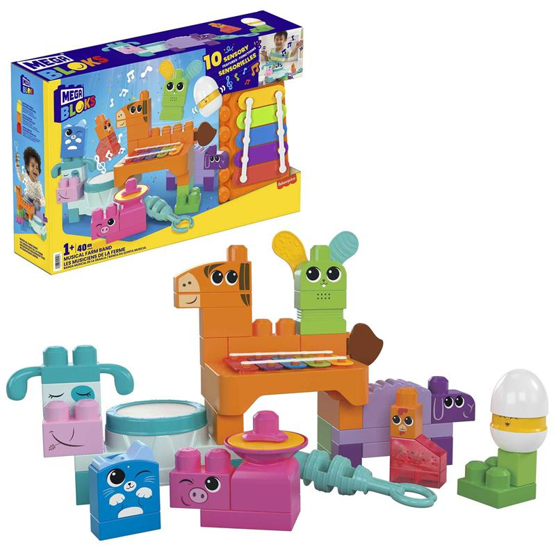 Mega Bloks juego de construcción granja musical