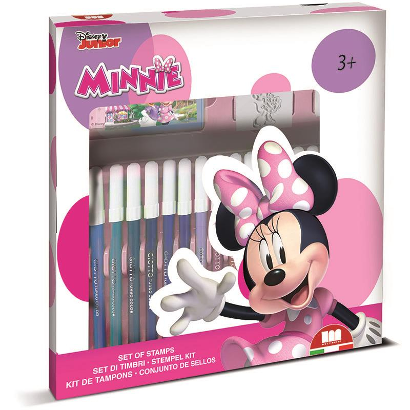 Minnie Estuche de pintura 18 rotuladores y sellos