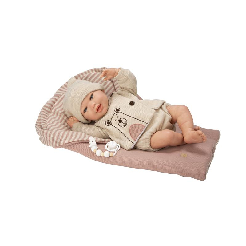 Bebé reborn 45 cm Lain con saco de dormir