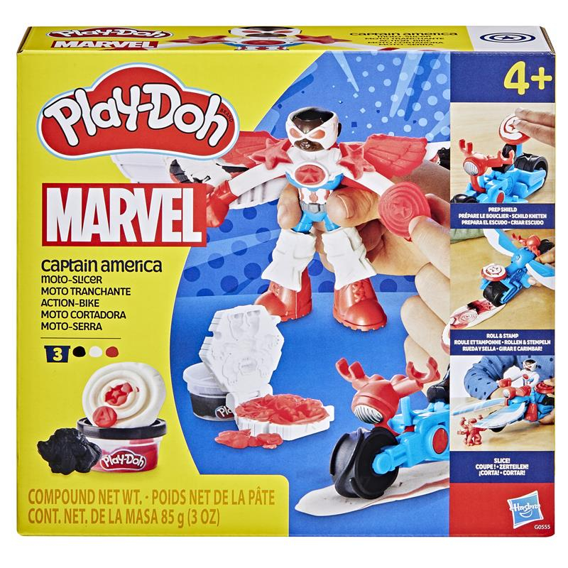 Play Doh Marvel set de juego moto Capitán América