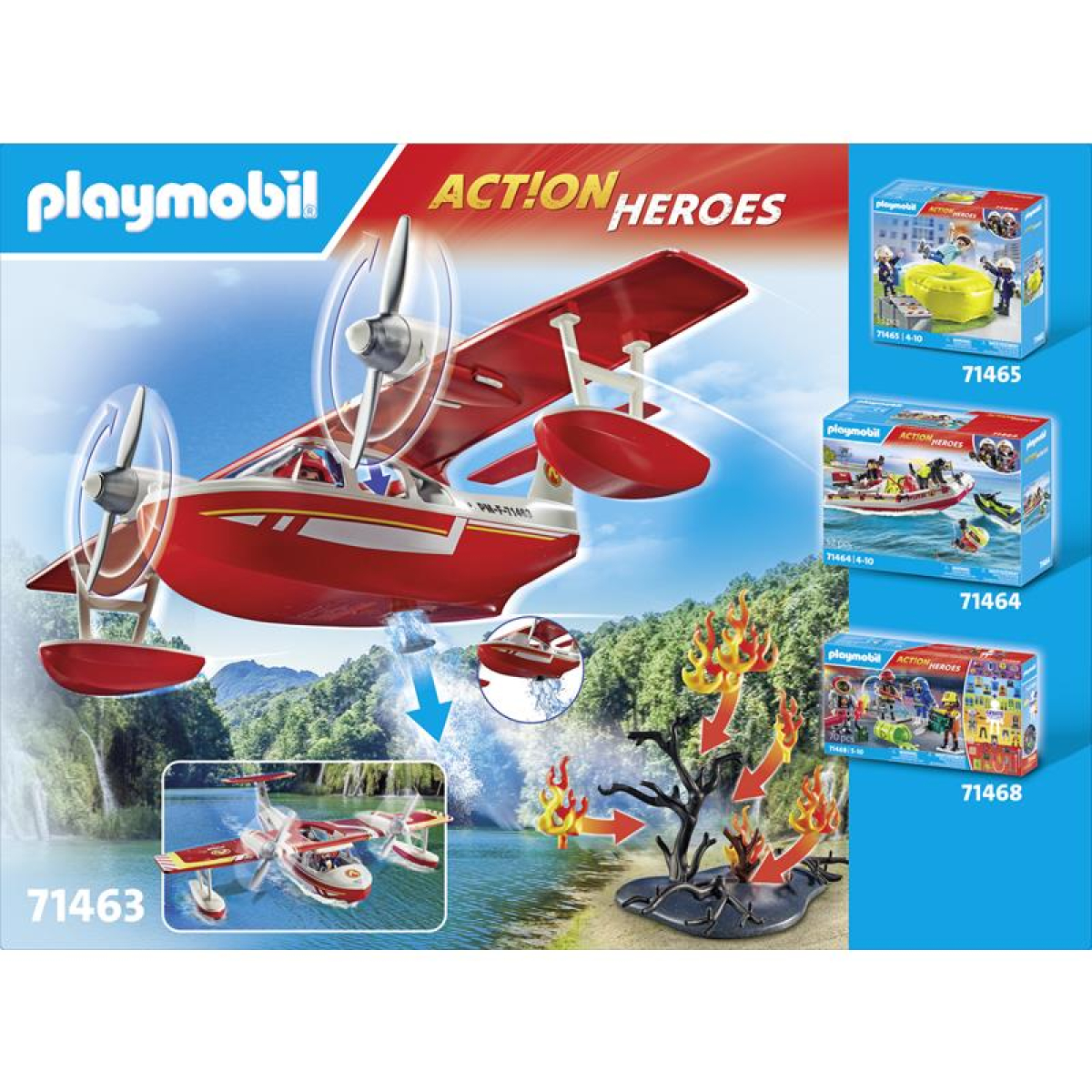 Playmobil Action Series hidroavión de bomberos