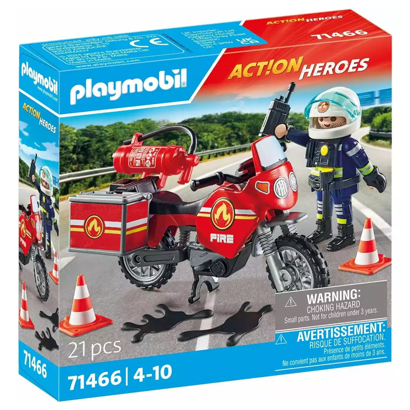 Playmobil Action Series moto de bomberos