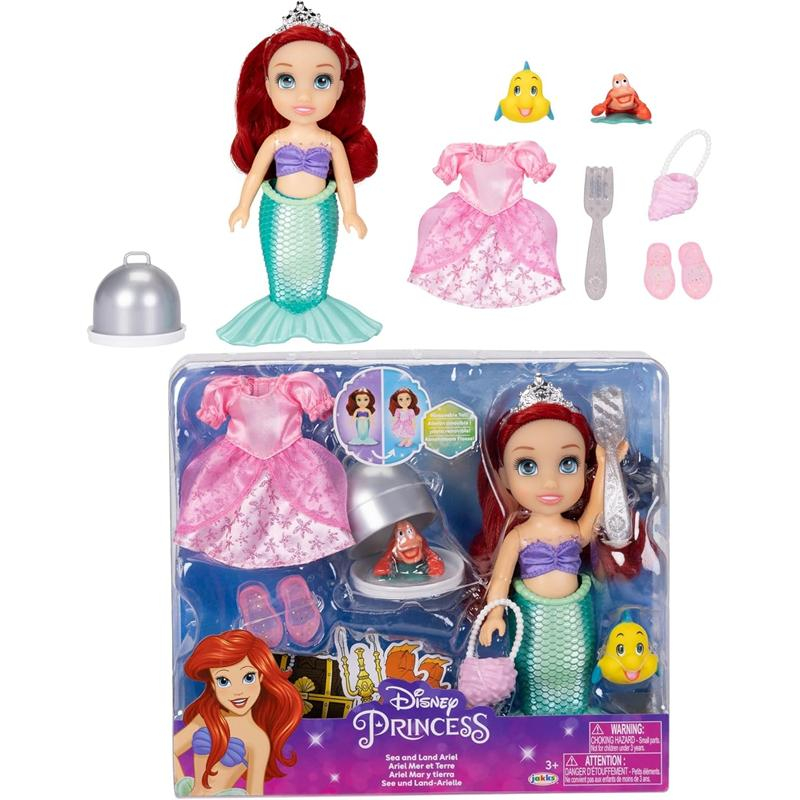 Princesa Disney Ariel 15 cm vestido y accesorios