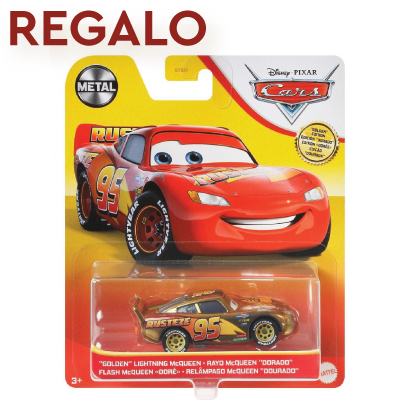 Cars Rayo McQueeen Dorado Coche