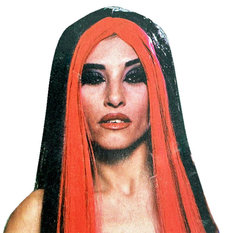 Peluca bruja mejon rojo