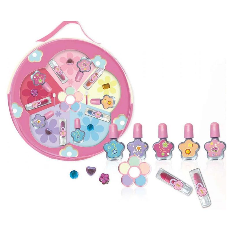 Estuche de maquillaje floral