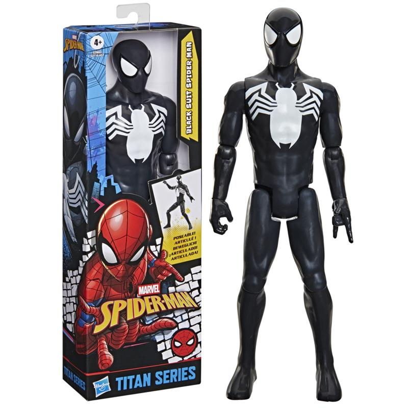 Spiderman figura titán Spiderman con traje negro
