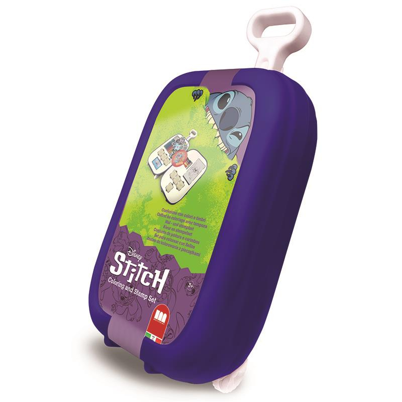 Stitch estuche de pintura 18rotuladores y 8 sellos
