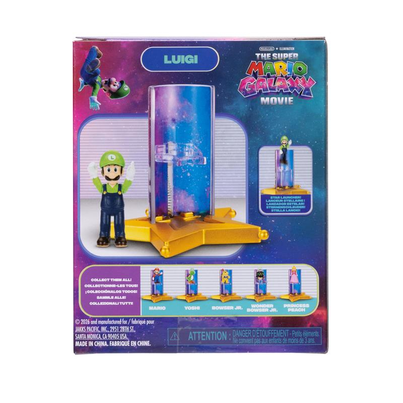 Super Mario Galaxy fig 4 cm articuladas Luigi