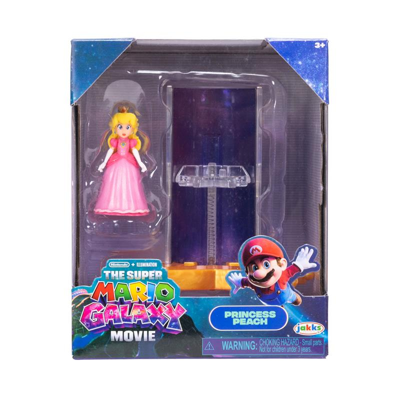 Super Mario Galaxy fig 4 cm articuladas Peach