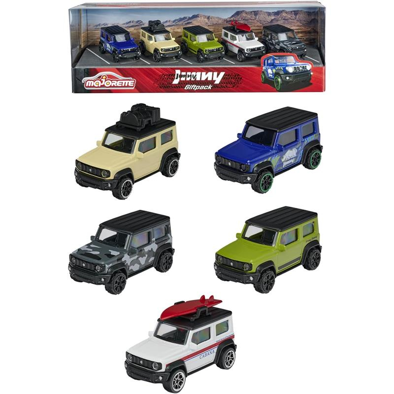 Majorette Suzuki Jimny pack 5 coches Giftpack