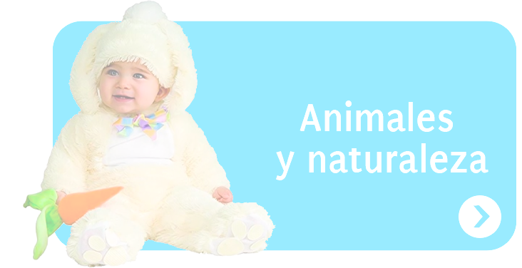 Disfraz de bebe animais e naturaleza