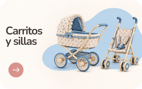 Carritos y sillas de paseo para muñecas bebé