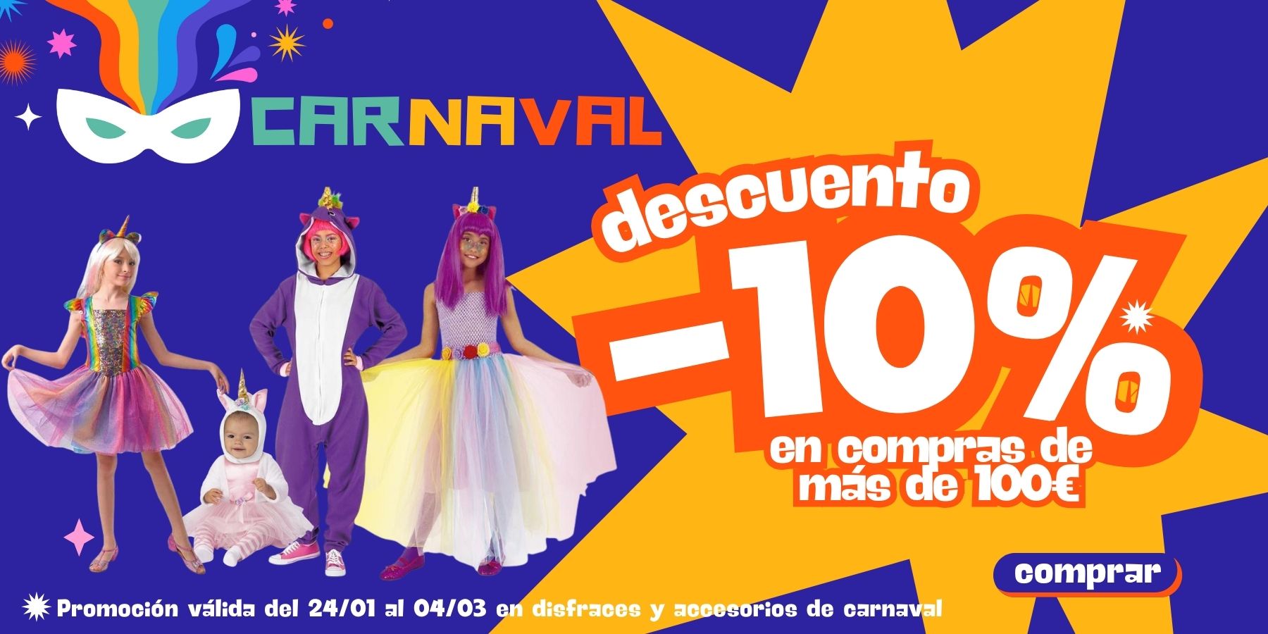 Discuento en disfraces