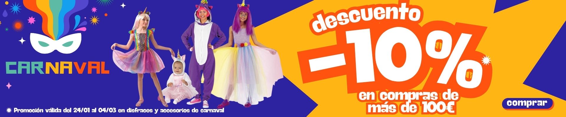 ver catálogo de disfraces en promoción