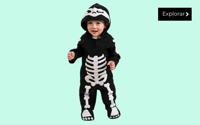 disfraces esqueletos y momias bebé