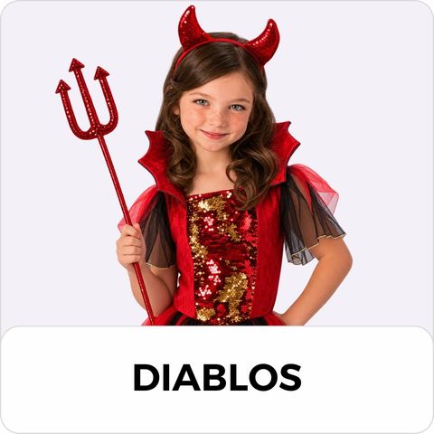 Disfraces de demonios y figuras de miedo