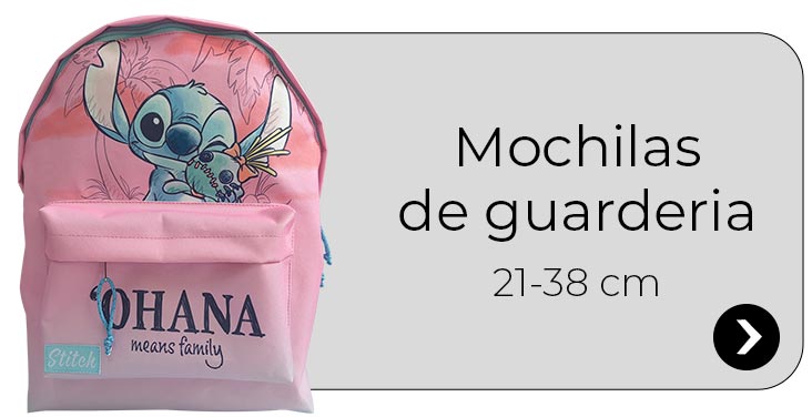 Mochilas de Guarderia desde 21 hasta 38cm