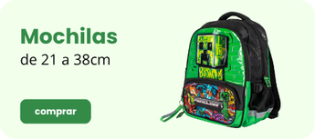 Mochilas de Guarderia desde 21 hasta 38cm