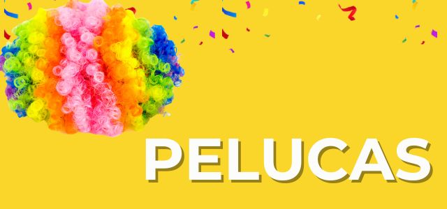 pelucas para disfrazes