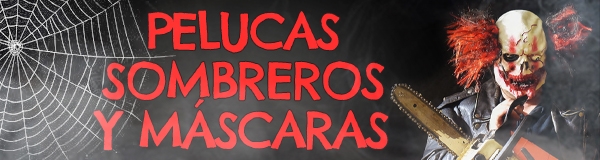 Comprar Pelucas, sombreros y mascaras de Halloween