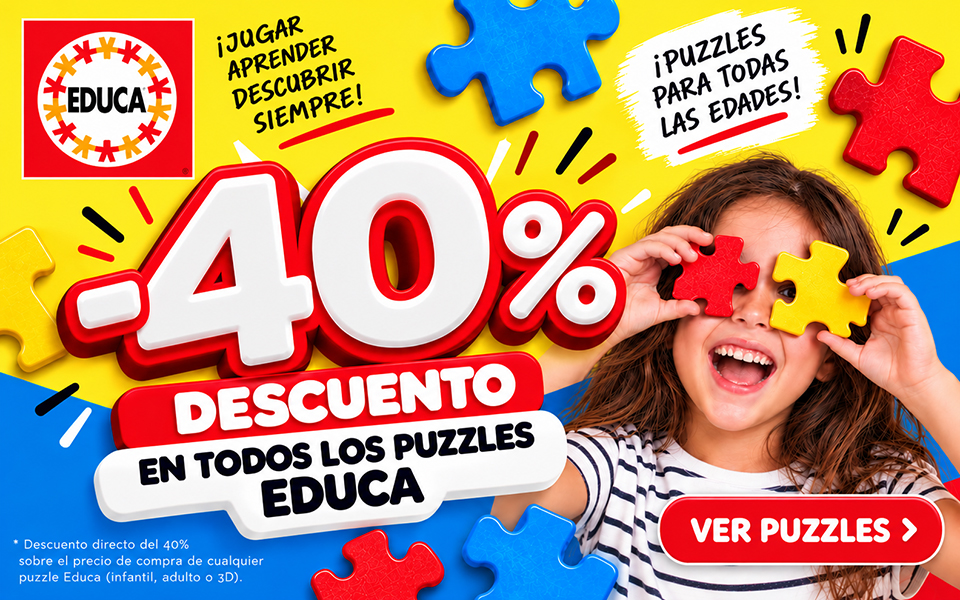 descuento en todos los puzzles Educa