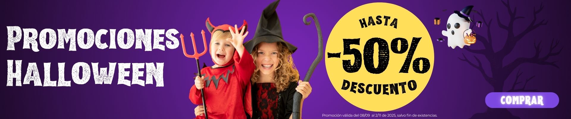 Comprar disfraces de halloween con descunto
