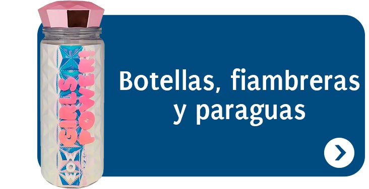 Botellas, fiambreras y paraguas