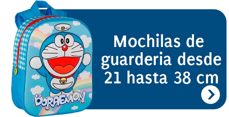 Mochilas de Guarderia desde 21 hasta 38cm